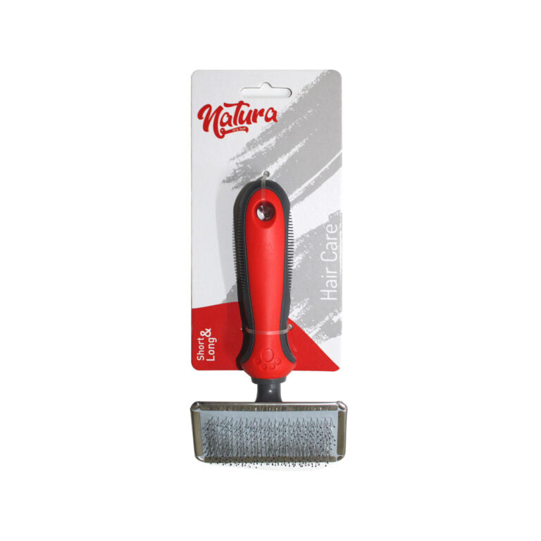 Natura Small Pin Metalic Frame Pet Brush