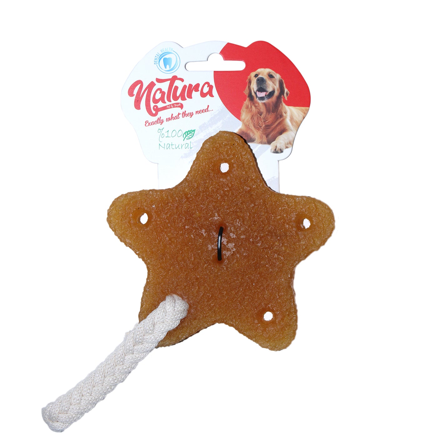 Rubber Star Dog Chew Toy