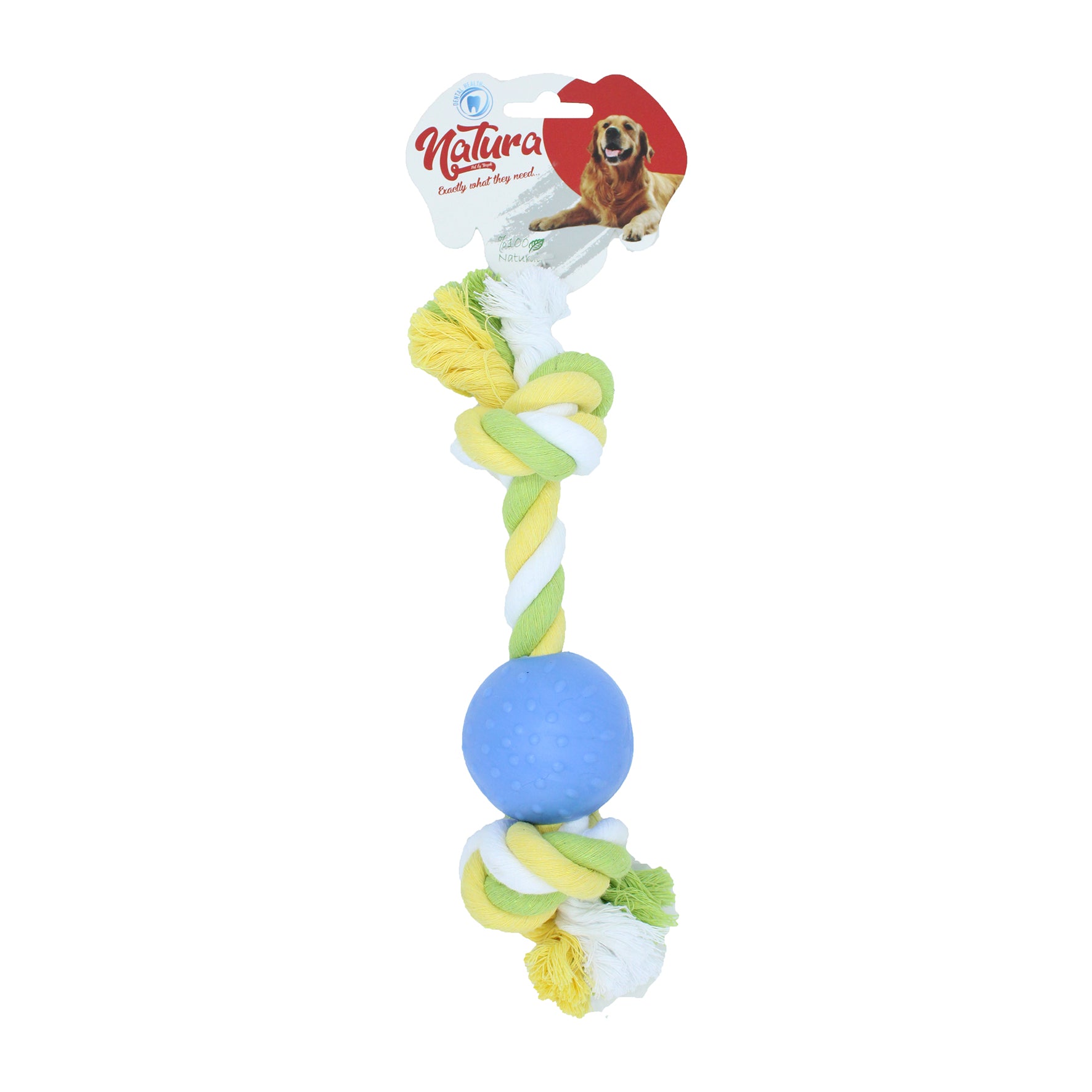 Rope Dog Toy With Plastic Ball