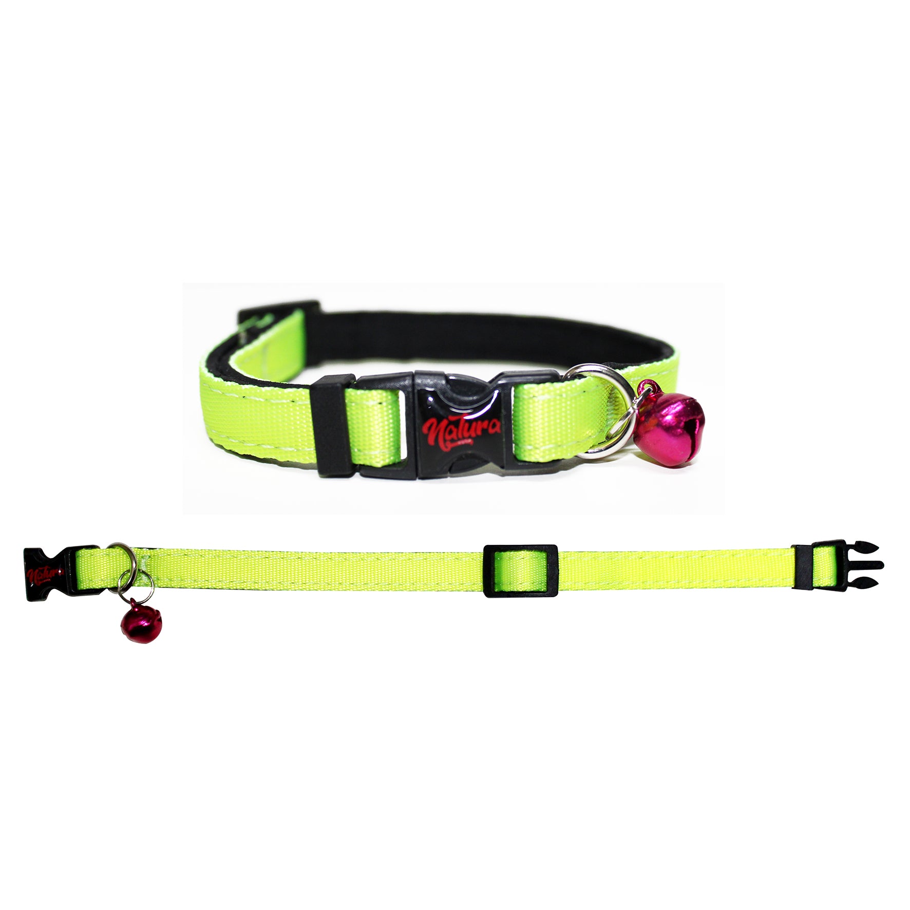 Natura Adult Cat Collar – Neon Lime