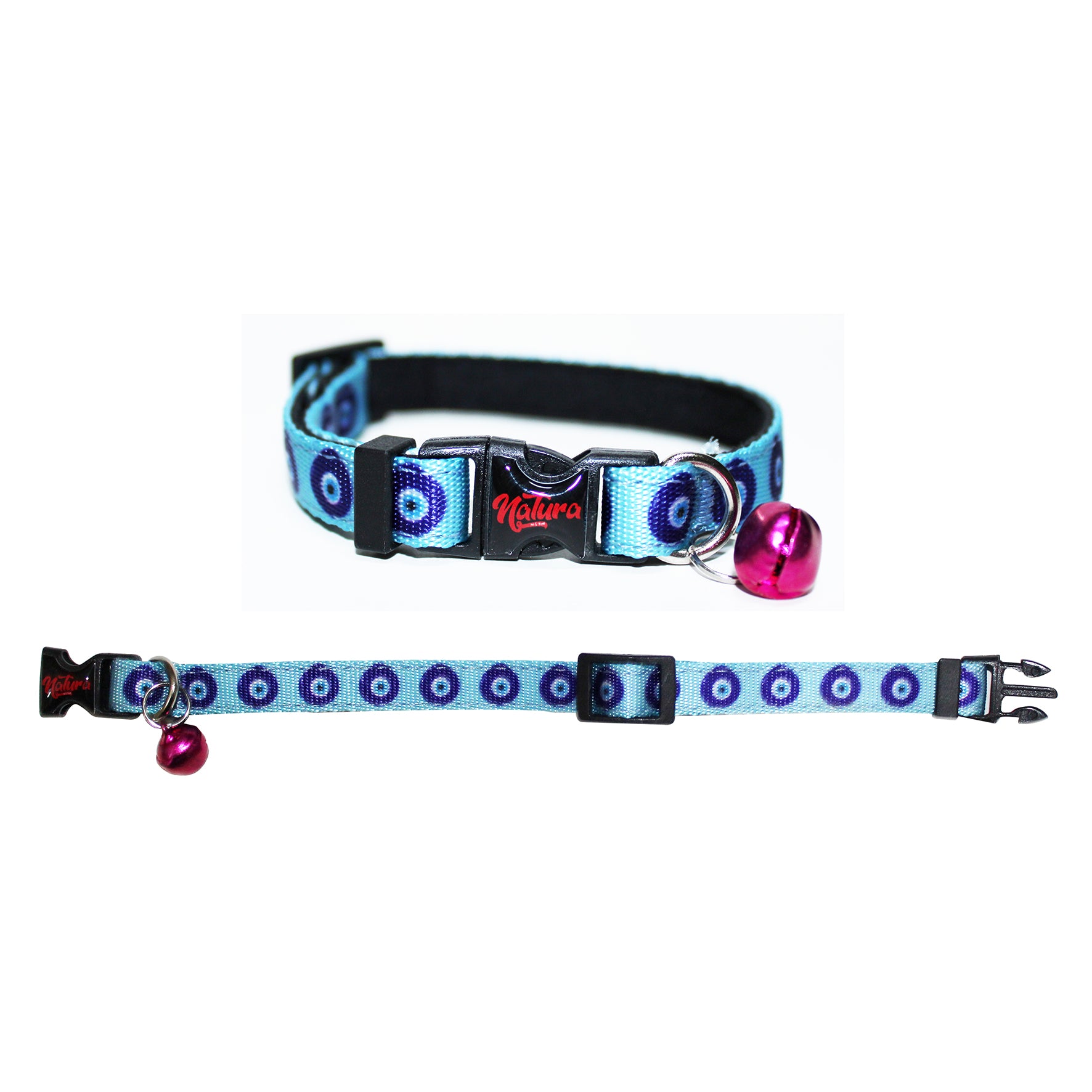 Natura Kitten Collar – Eye Beads Blue