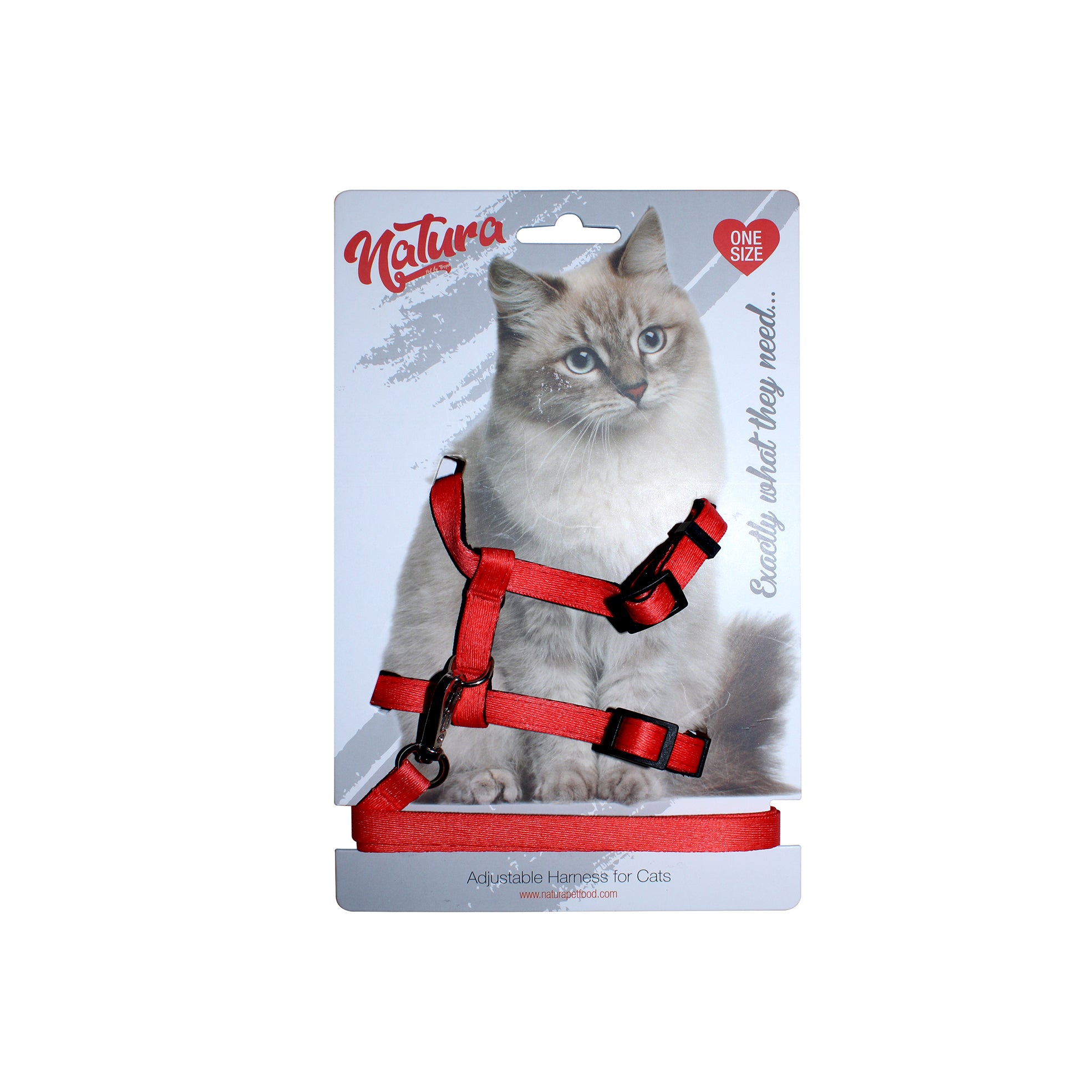 Natura Adult Cat Harness – Red